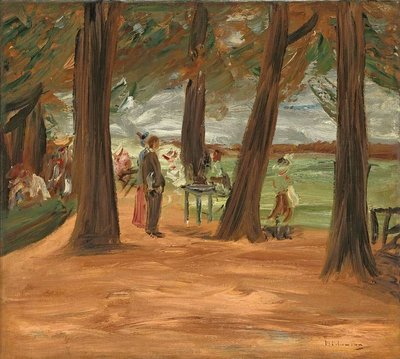 Beer Garden - Restaurant Garden by Max Liebermann